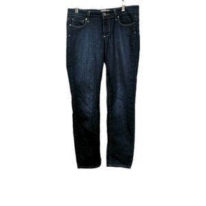 Paige Womens Skyline Ankle Peg Dark Wash Stretch Jeans Size 27 Denim Midrise